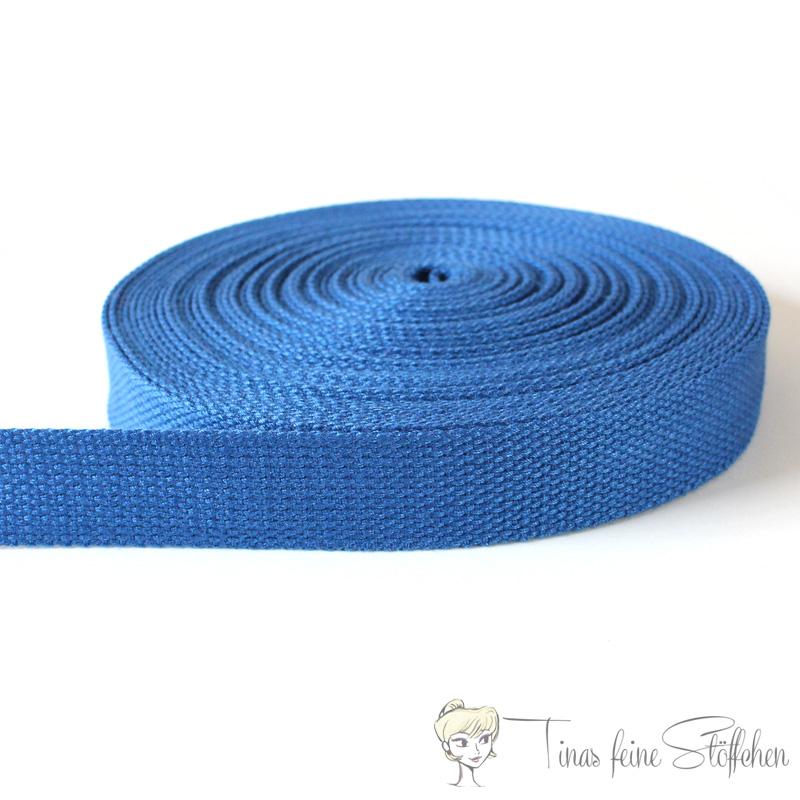 25mm soft dark blue belt strap