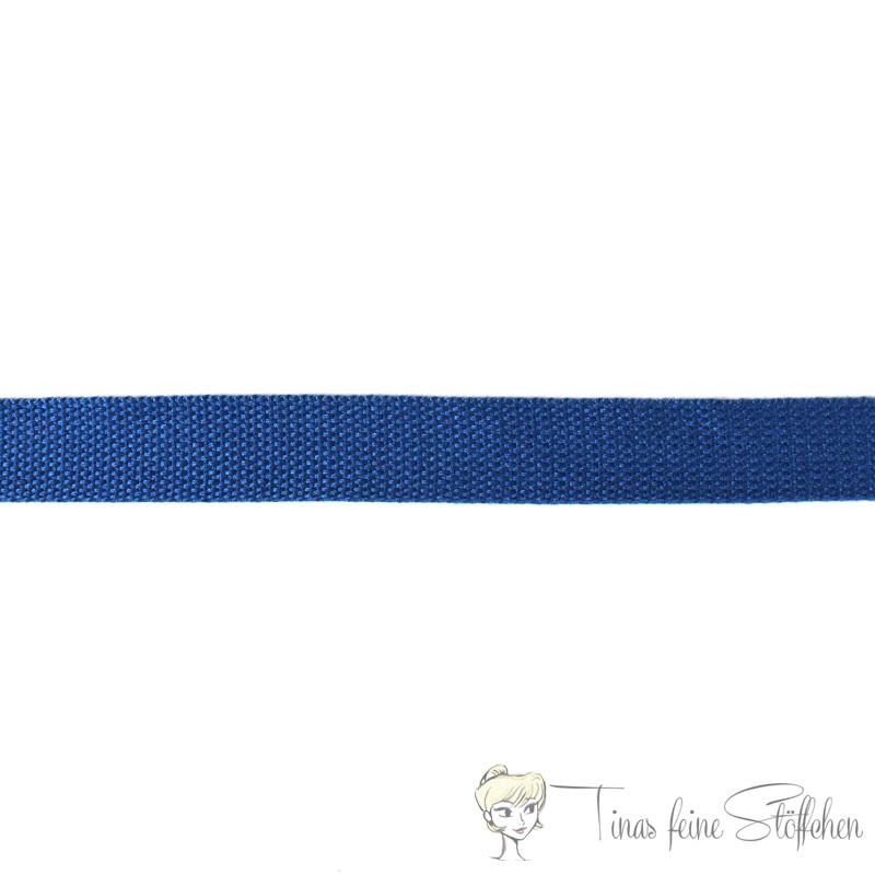 25mm soft dark blue belt strap