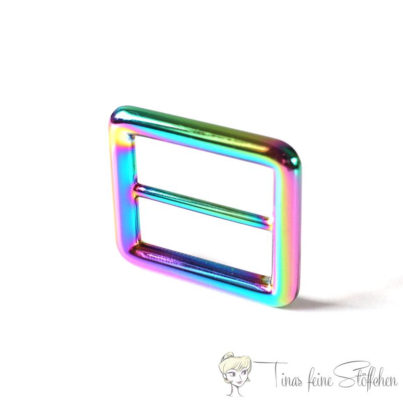 Rainbow metal slide for 25mm webbings - Thickness version