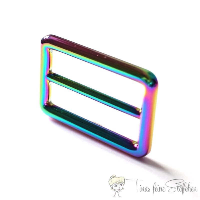 Rainbow metal slide for 38mm webbings - Thickness version