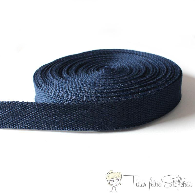 25mm weiches navy Gurtband