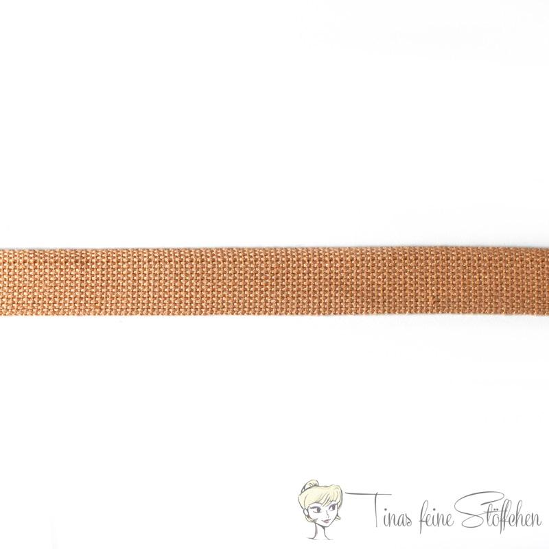 25mm soft beige belt strap