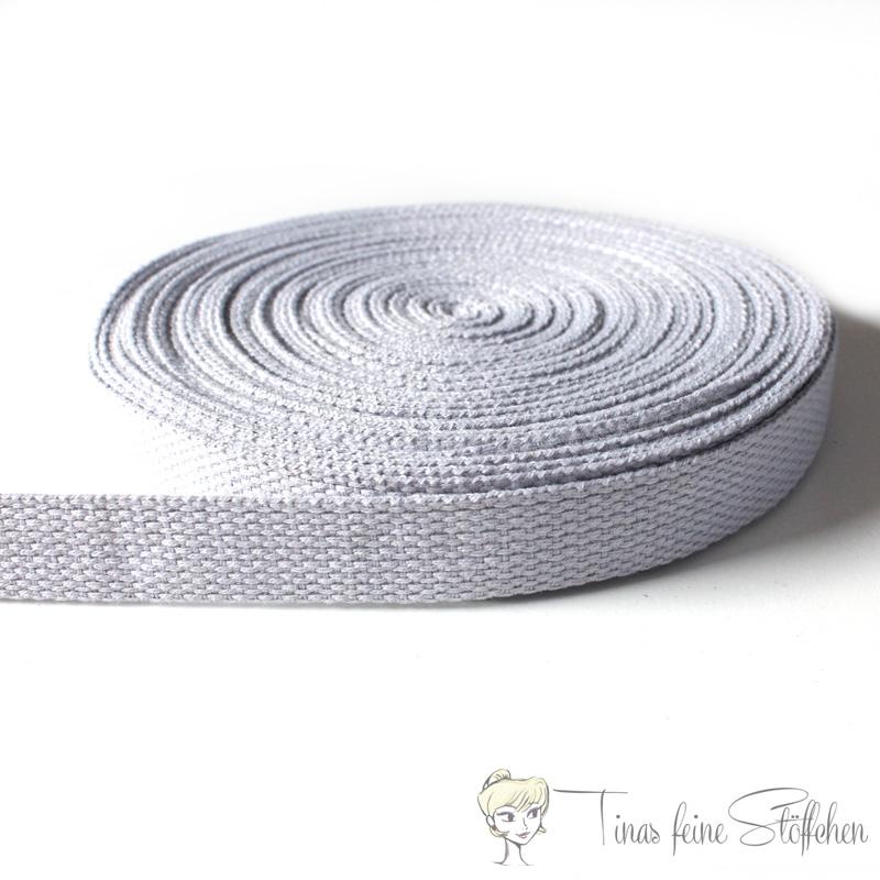 20mm soft light grey belt strap