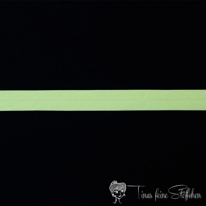 Elastic inclined band yellow - 2,5cm width