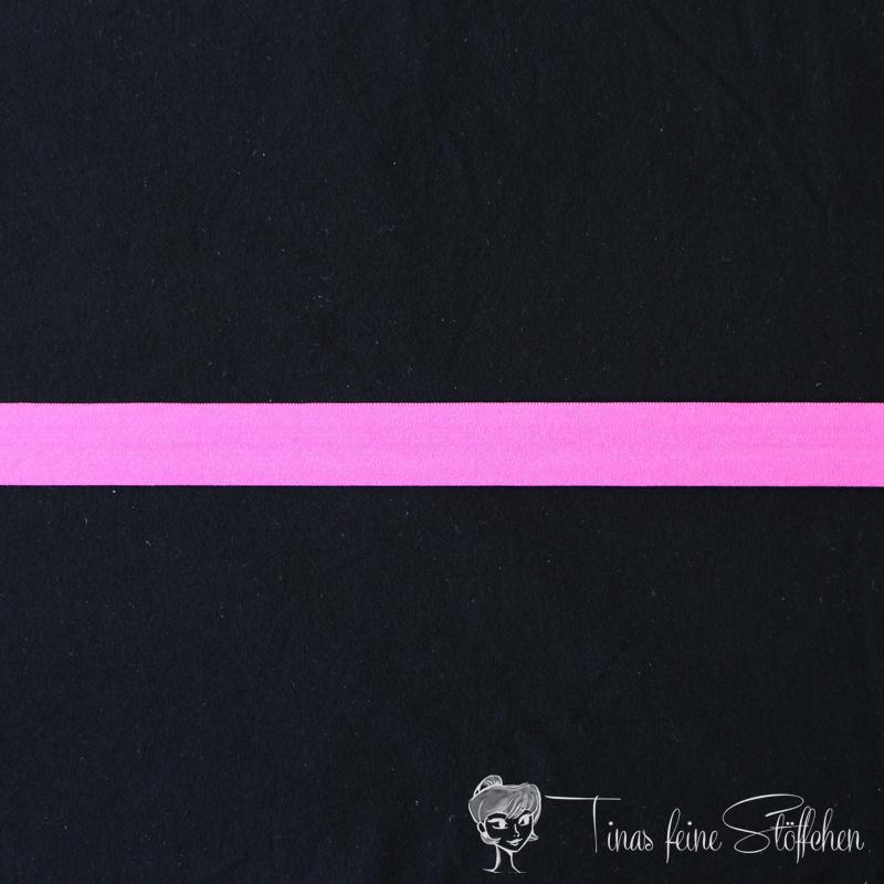 Elastic inclined band fuchsia - 2,5cm width