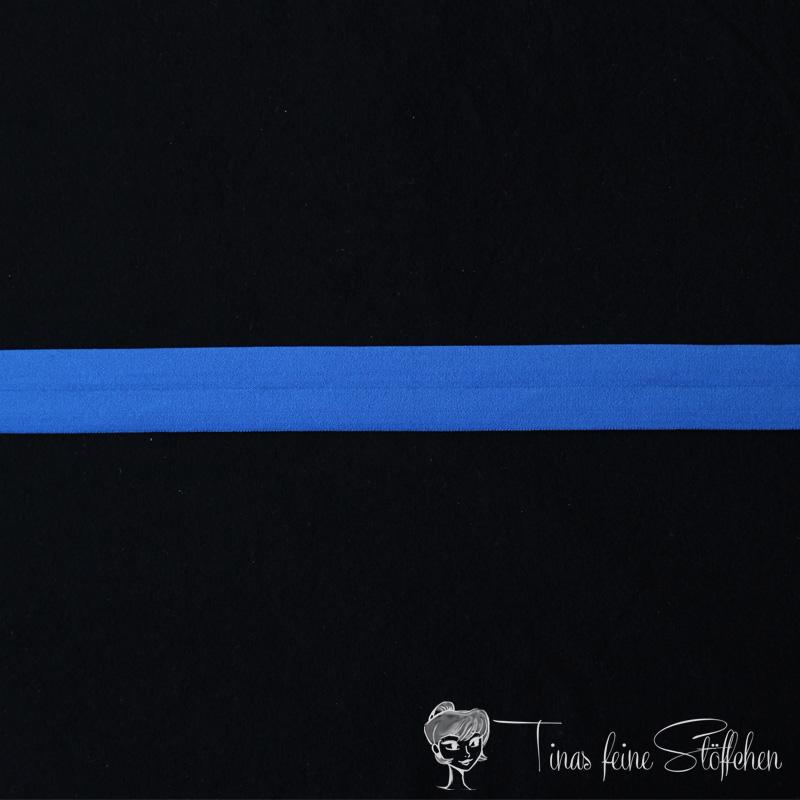 Elastic inclined band blue - 2,5cm width