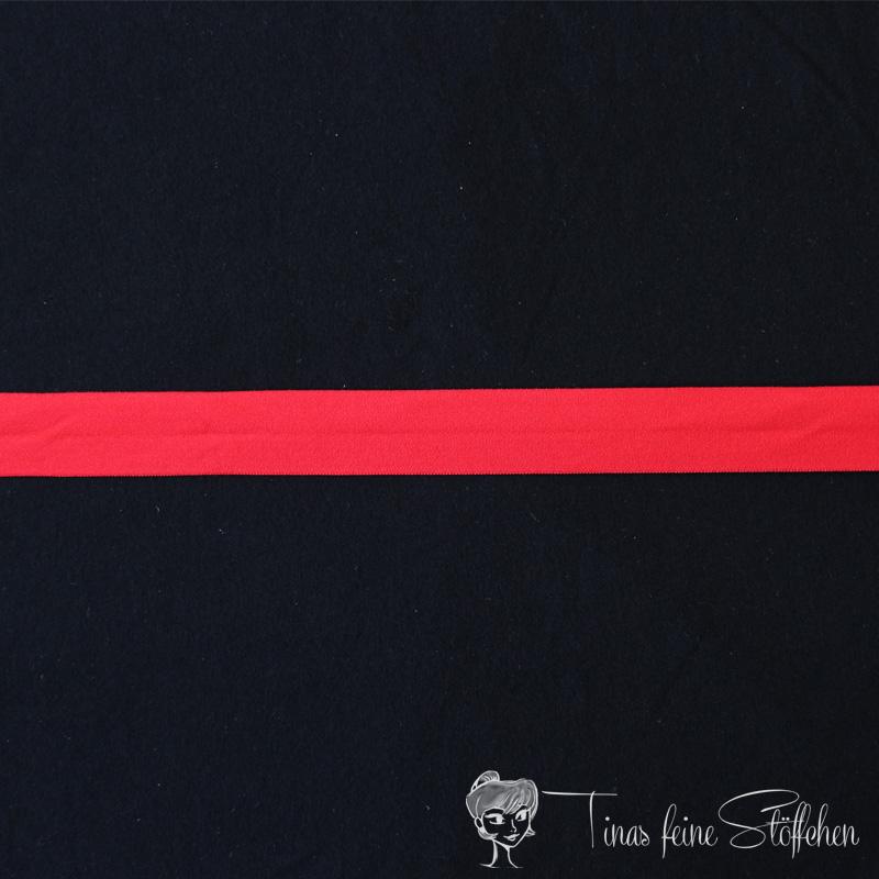 Elastic inclined band red - 2,5cm width