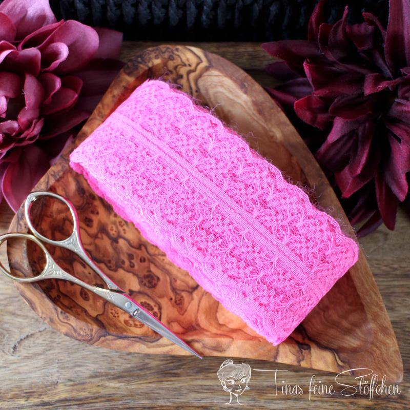 4,5cm lace ribbon fuchsia