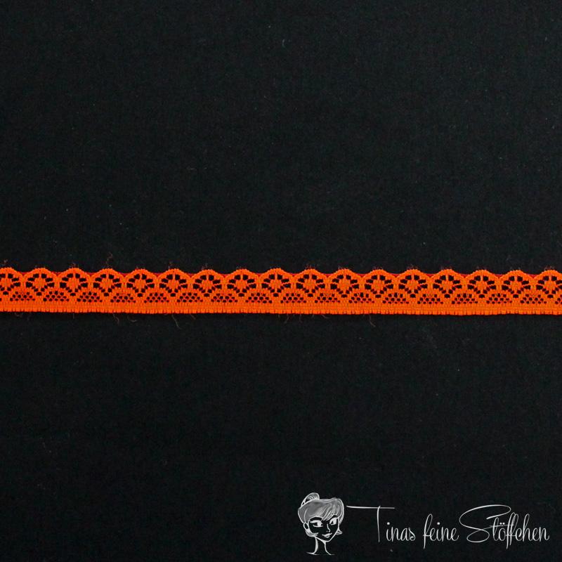 Spitzenband rot orange - 14mm Breite