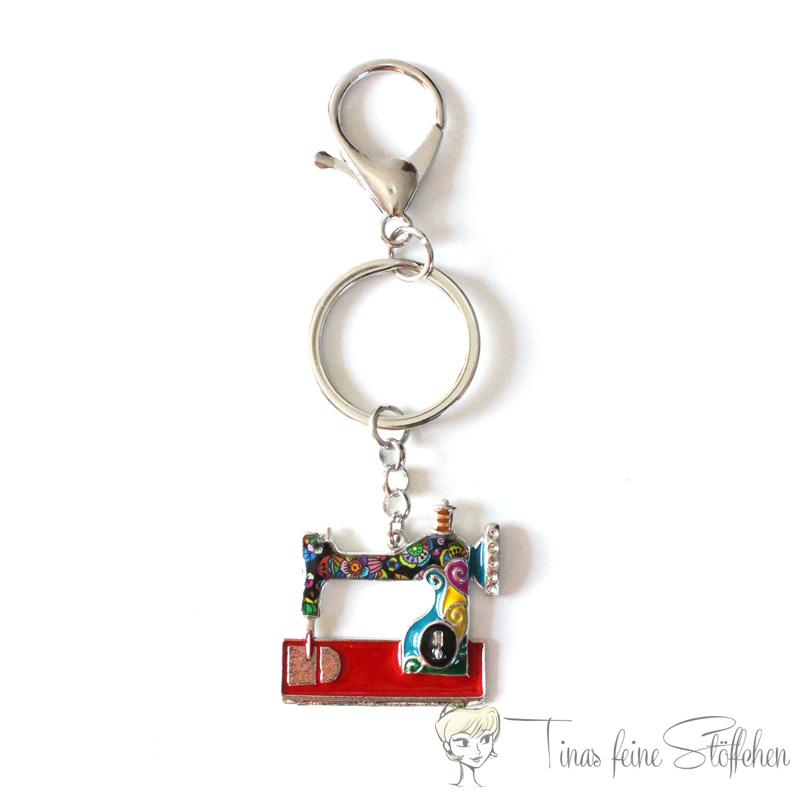 Bag pendant sewing machine - red-turquoise