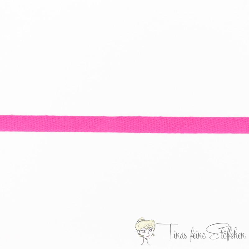 Cotton twill tape 10mm pink