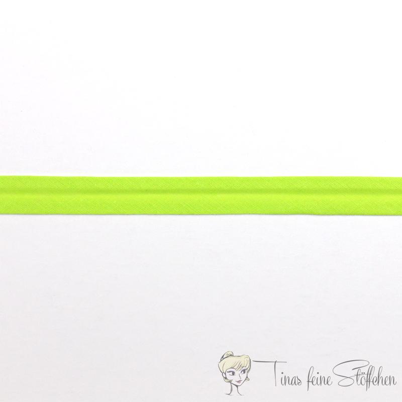 Baumwollschrägband 20mm lime