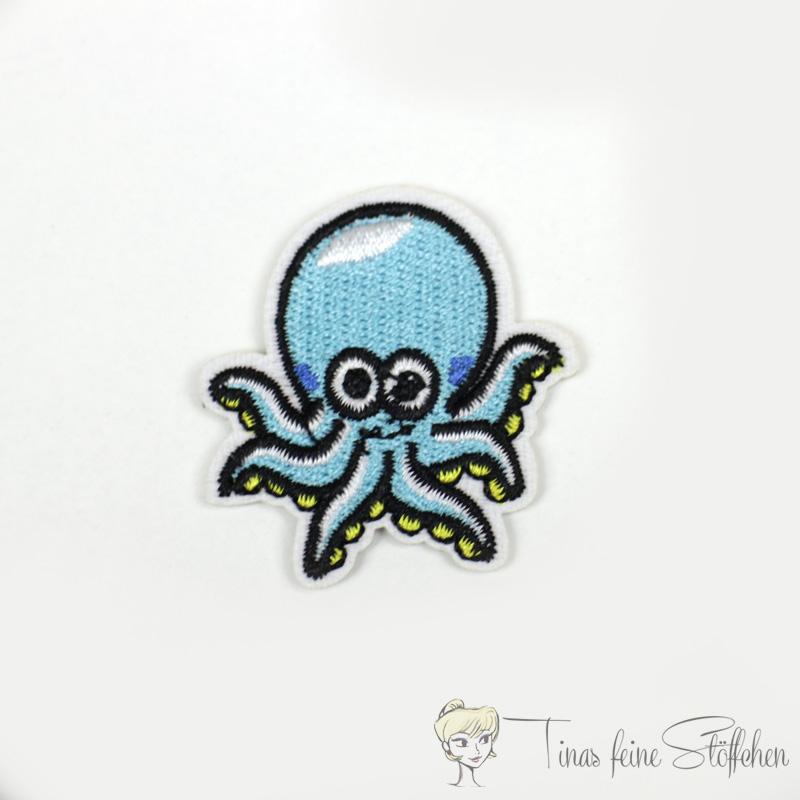 Squid embroidery iron on application