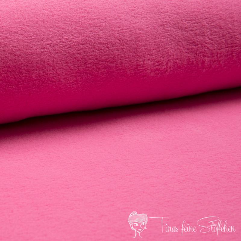 0,5 meter cotton fleece pink