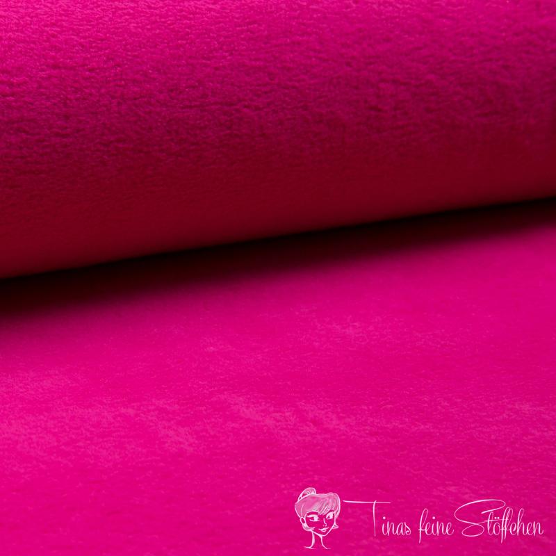 0,5 meter cotton fleece fuchsia