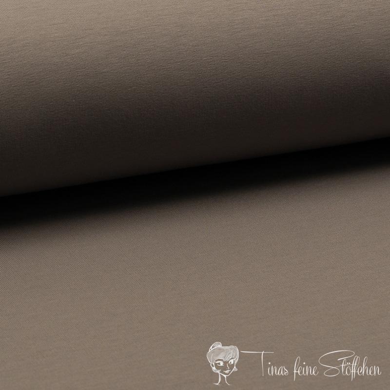 0,5 Meter Sommersweat/French Terry brushed - Uni taupe