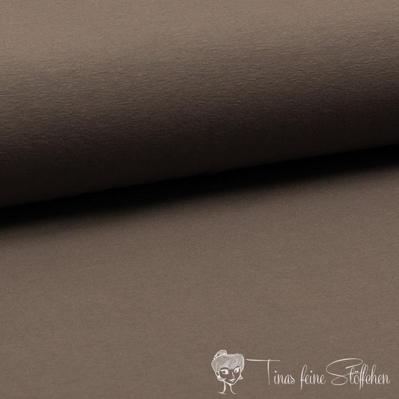 0,5 meter cotton jersey Uni taupe