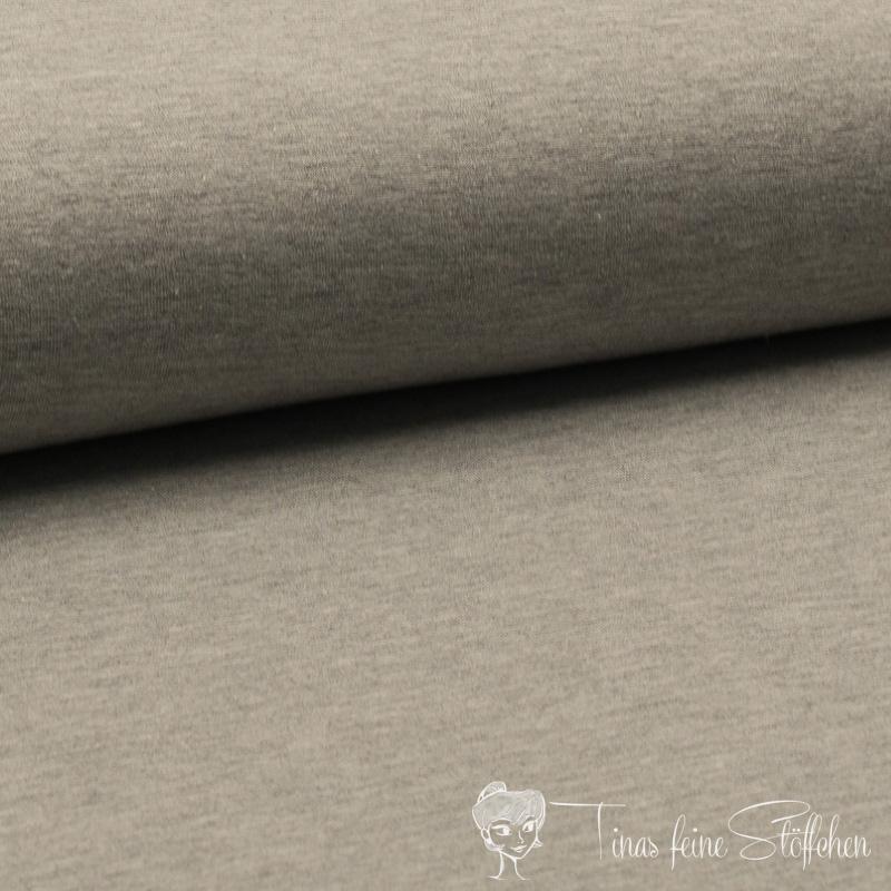 0,5 meter cotton jersey Uni light grey melange