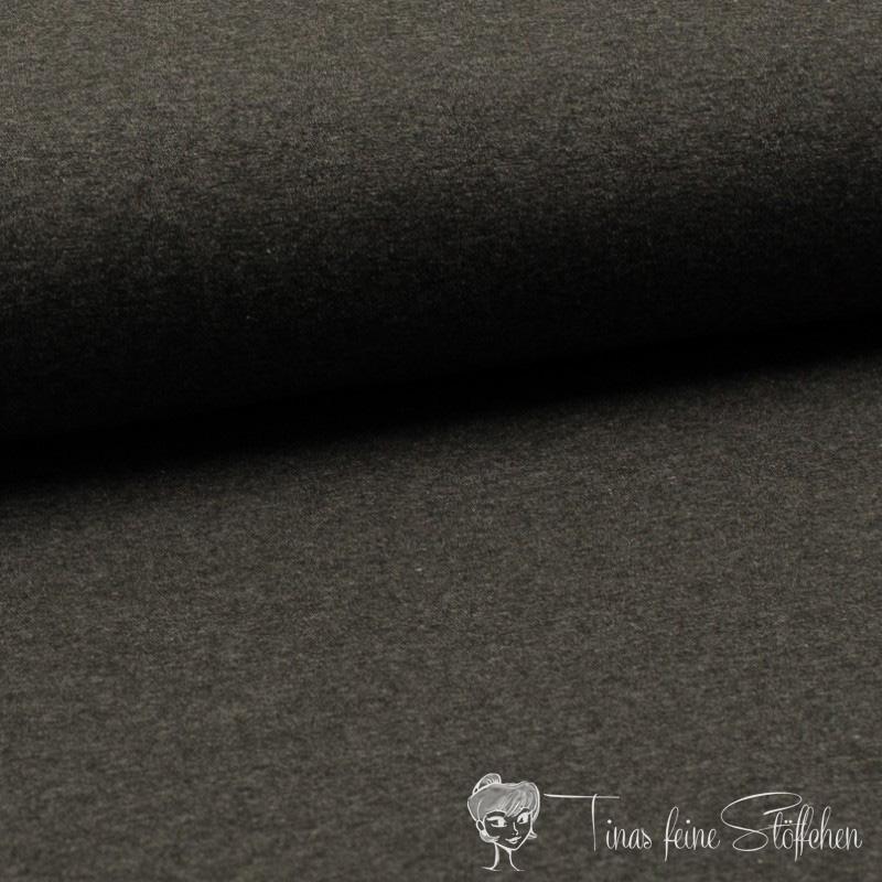 0,5 meter cotton jersey Uni dark grey melange