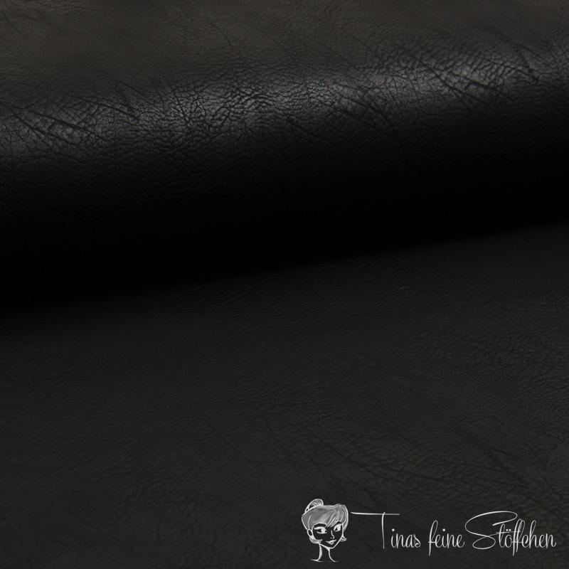 0,5 Meter Vintage imitation leather black