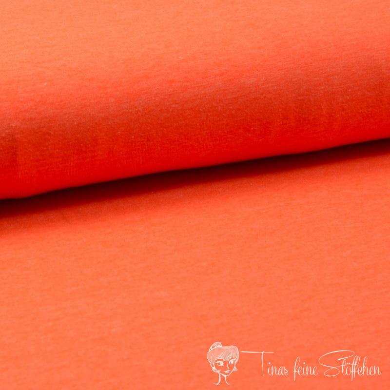 0,5 meter cotton jersey Uni neonorange