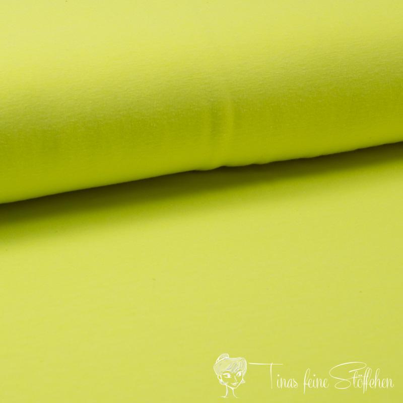 0,5 meter cotton jersey Uni neon yellow