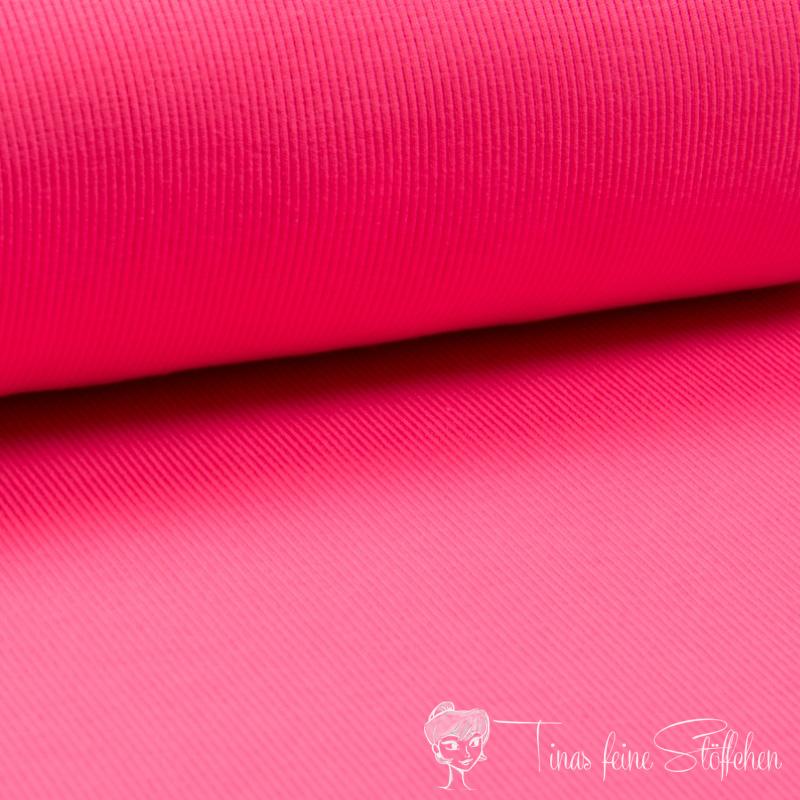 0,5 meter cuff rib Uni neon pink