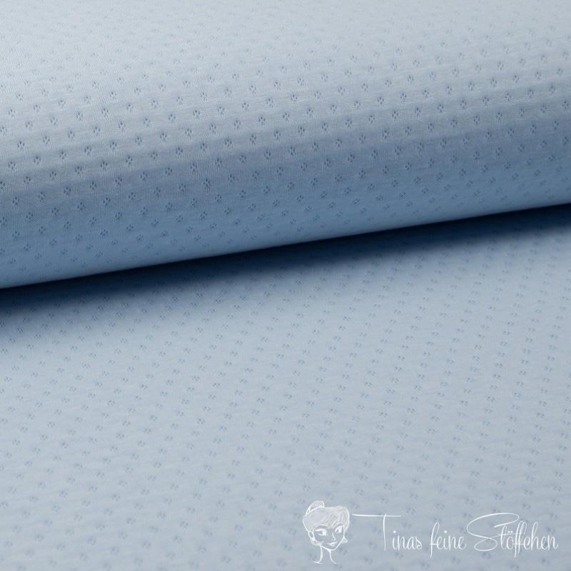 0,5 meter cotton quilted Ajour light blue