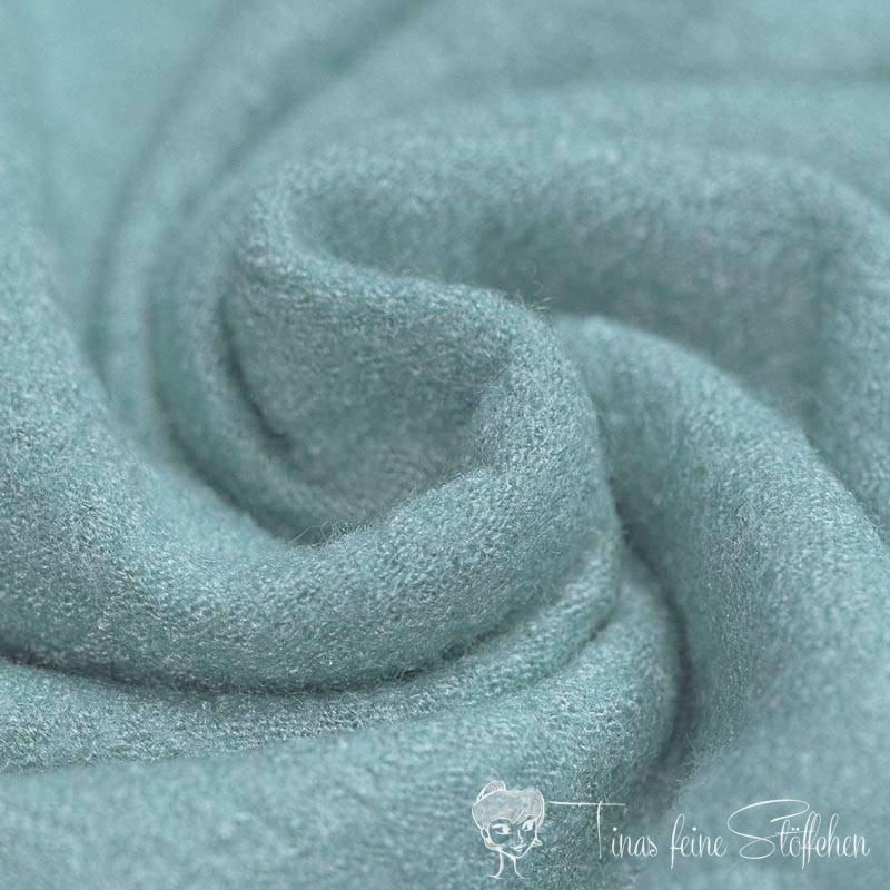 0,5 meter boiled wool sea green