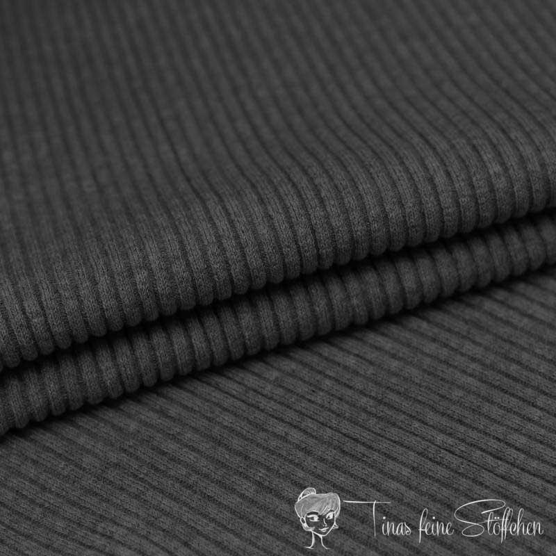 0,5 meter cuff heavy rib Uni grey melange