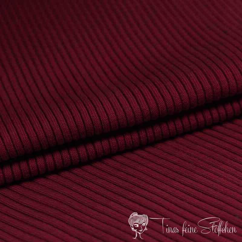 0,5 meter cuff heavy rib Uni bordeaux