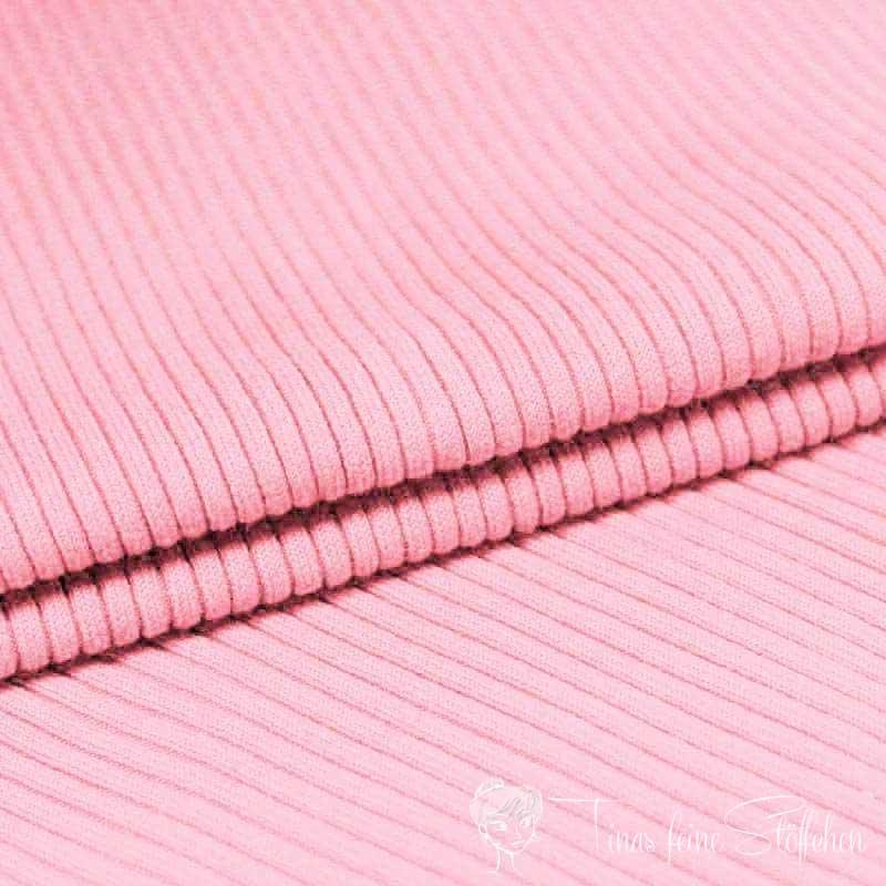 0,5 meter cuff heavy rib Uni pink