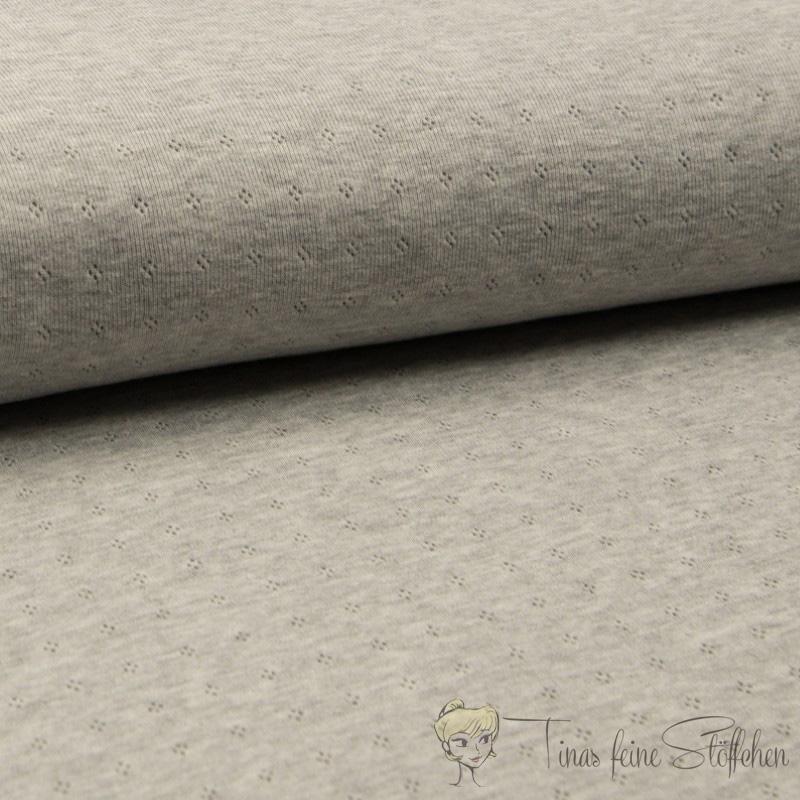 0,5 meter cotton Ajour grey