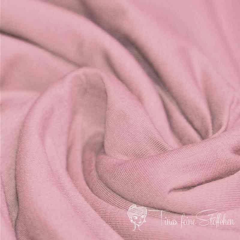 0,5 meter cotton jersey Uni dusty pink