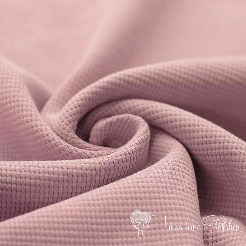 0,5 meter Cotton Micro Waffle Knit - light pink