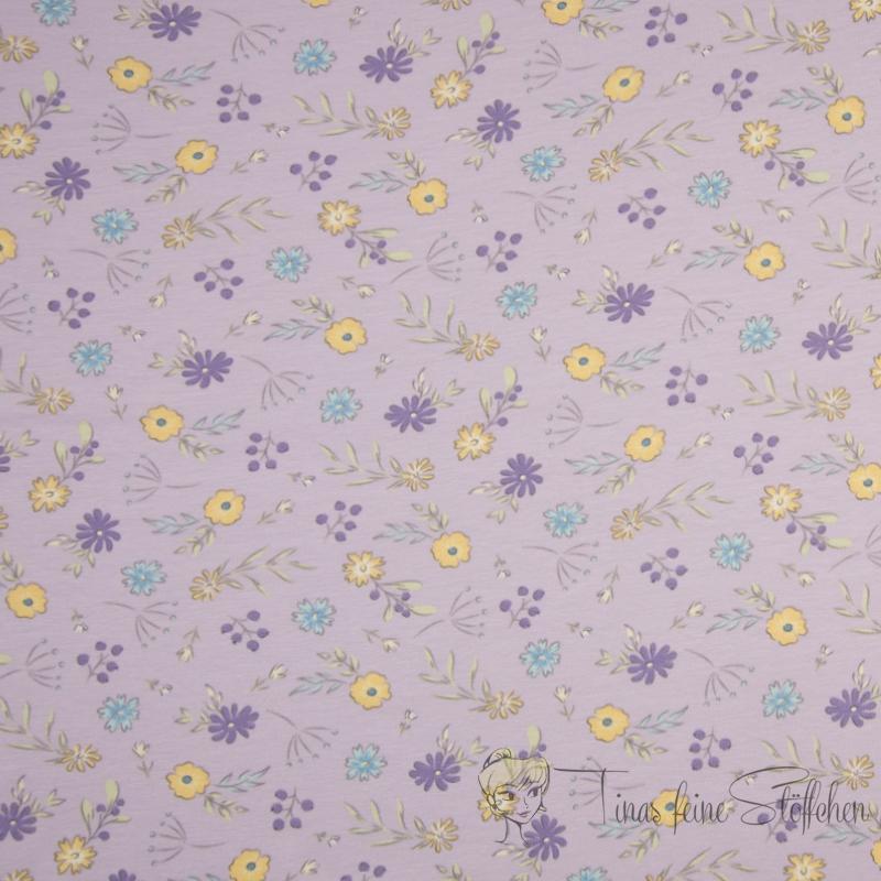 0.5 meter cotton jersey lilac with unicorns