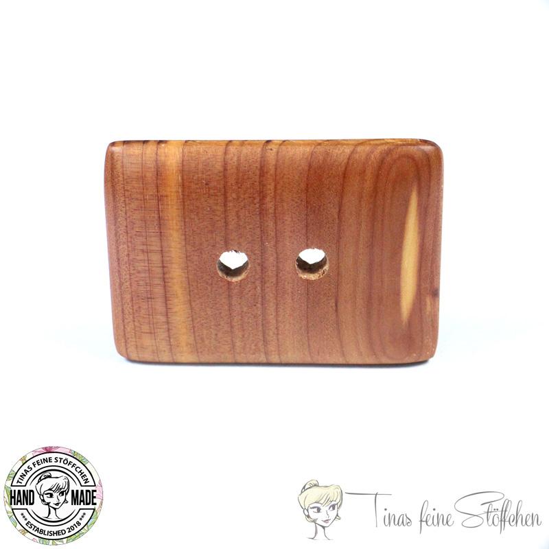 Handmade button from Florida cedar - 2 holes