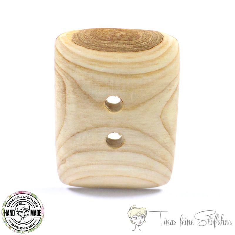 Handmade primeval sequoia button - 2-hole